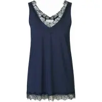 Rosemunde Rwbillie Sl Lace V-Neck Top - Navy - 34