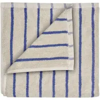 Blomus Towel - 100 X 50 Cm - Arto - Moonbeam/Mazarine Blue - Grey - L 106CM