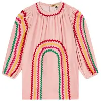 Stella McCartney Kids Mekko Kirjailulla Haaleanpinkki 4 Y Vaaleanpunainen 4 vuotta Tytöt