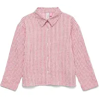 Vero moda Pusero 'VMAnnie' vaalea pinkki / valkoinen