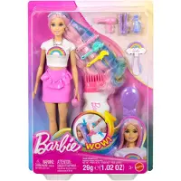 Barbie Rainbow Sparkle Hair Fashion Doll With Extra-Long Hair And 12 Styling Accessories - Pink - ONE SIZE