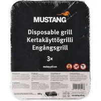 Mustang kertakäyttögrilli 3 kpl