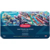 Derwent Inktense Blocks 72 musteväriliitulajitelma