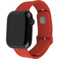 FIXED älykellon silikoniranneke, Apple Watch 42 / 44 / 45 mm, punainen