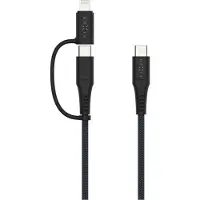 FIXED 2in1 Combo 60W USB-C/Lightning cable 2m Black