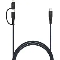 FIXED 2in1 Combo 60W USB-C/Lightning cable 2m Black