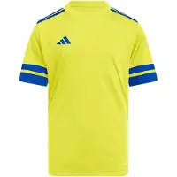 Adidas Toiminnallinen paita 'Squadra 25' kuninkaallisen sininen / neonkeltainen
