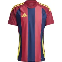 Adidas Pelipaita Striped 24 - Navy/viininpunainen/keltainen, koko X-Large