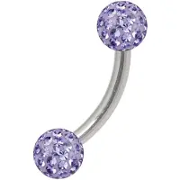Wildcat Sealed Multi Jewelled Bananabell - 14,0 mm, Tanzanit, 4,0 mm