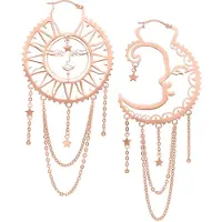 Wildcat Oldschool Sun Moon Hoops<!--63ef79378dde1--> - Ruusukultainen metalli