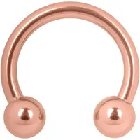 Wildcat Basic Circular Barbell - Lävistysrengas - 1,2 mm, Ruusukultainen metalli, 10,0 mm