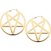 Wildcat Pentagram Hoops - korvarenkaat