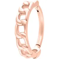 Wildcat Curb Chain Clicker - lävistysrengas - Ruusukultainen metalli, 10,0 mm