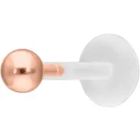 Wildcat Ball Push-Fit Labret<!--63ddf9b127e1a--> - Ruusukultainen metalli