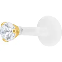 Wildcat Single Crystal Screwing Labret - Kultainen metalli, 2,5 mm