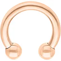 Wildcat Basic Circular Barbell - lävistyskoru - 1,6 mm, 5,0 mm, 13,0 mm, Ruusukultainen metalli