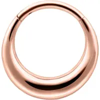 Wildcat Clicker-Lävistysrengas - Chunky Septum - Ruusukultainen metalli, 8,0 mm