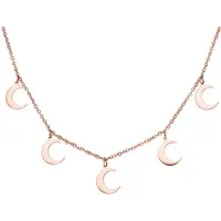 Wildcat Little Moon Necklace - kaulakoru - Ruusukultainen metalli