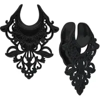 Wildcat Ear Saddles Baroque - Musta metalli, 16,0 mm