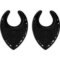 Wildcat Ear Saddles Oriental - Musta metalli, 8,0 mm