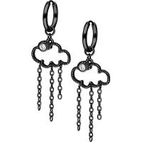 Wildcat Little Cloud 9 Hoops - Korvarenkaat (pari) - Musta metalli