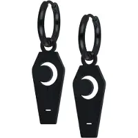 Wildcat Little Moon Coffin - korvarenkaat (pari) - Musta metalli