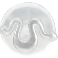 Wildcat Snake Push-Fit Labret<!--63ddf86e543d2--> - Hopeinen metalli