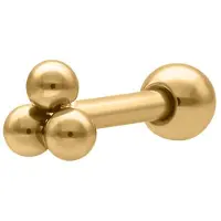 Wildcat Triplets Barbell<!--63e0a32360079--> - Kultainen metalli