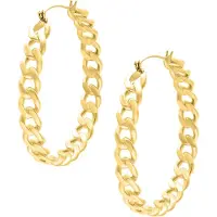 Wildcat Curbchain Hoops - korvarenkaat - Kultainen metalli