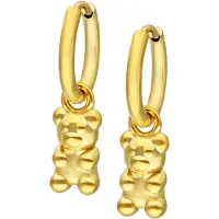 Wildcat Little Gummy Bear Hoops - korvarenkaat (pari) - Kultainen metalli