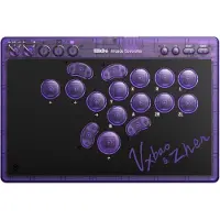 8Bitdo Arcade Ohjain - Läpinäkyvä Purppura