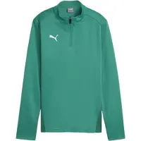 Puma Toiminnallinen paita 'TeamGoal' petrooli / valkoinen