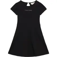 Calvin Klein Punto Ss Dress - Black - 170