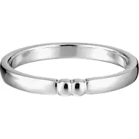 Lumoava Sinä & Minä sormus valkokulta L82262800150