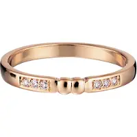 Lumoava Sinä & Minä timanttisormus keltakulta L72262890155