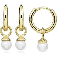 Lykken Pearls kullatut helmi hopeakorvakorut