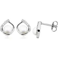 Lykken Pearls helmi hopeakorvakorut pisara