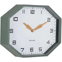 Karlsson seinäkello Modern Factory Octagon jungle green KA6067GR