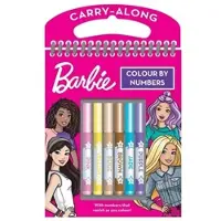 Barbie Väritä numeroiden mukaan lehtiö tusseilla, 2 eril.lajit.