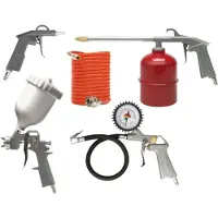 AWTOOLS Kompressoripaketti maalaukseen ja puhallukseen AW10035; 5 kpl.