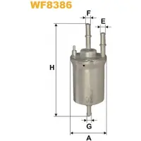 WIX FILTERS Polttoainesuodatin WF8386