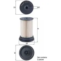 MAHLE ORIGINAL Polttoainesuodatin KX 516/S