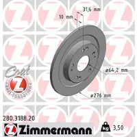 ZIMMERMANN Jarrulevy (1kpl) 280.3188.20