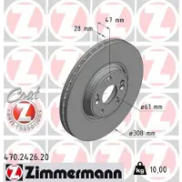 ZIMMERMANN Jarrulevy (1kpl) 470.2426.20