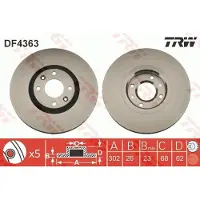 TRW Jarrulevy (1kpl) DF4363