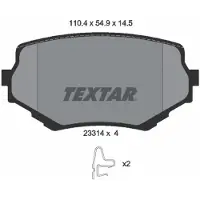 Textar Levyjarrun jarrupalasarja 2331401