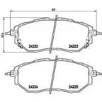 Brembo Jarrupalasarja (4kpl), levyjarru P 78 017X