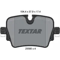 Textar Jarrupalasarja (4kpl), levyjarru 2558501