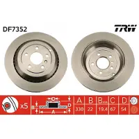 TRW Jarrulevy (1kpl) DF7352