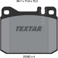 Textar Jarrupalasarja (4kpl), levyjarru 2039204
